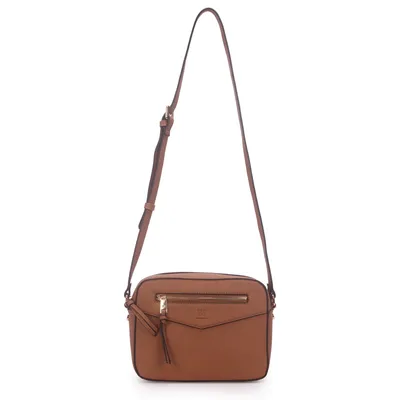 Bolsa Transversal Media Com Ziper Frontal