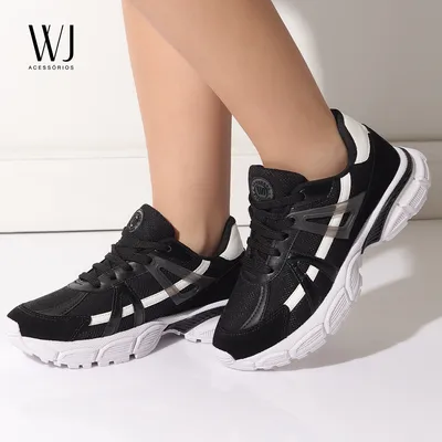 Tenis Recortes Detalhe Borracha Pintura Na Sola