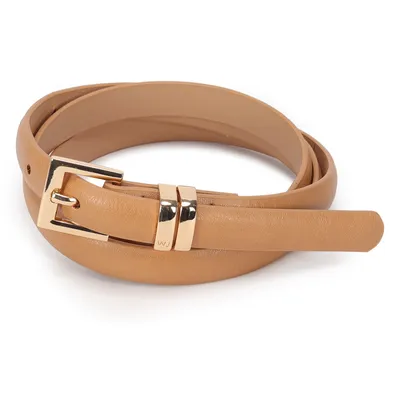 Cinto Feminino Fivela Quadrada E Passante Personalizado 1,5cm