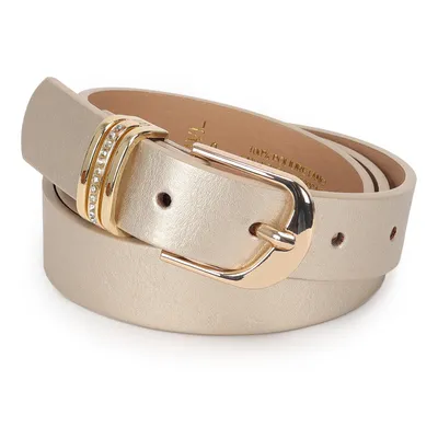 Cinto Feminino Passante Com Aplicacao De Strass 2,5cm