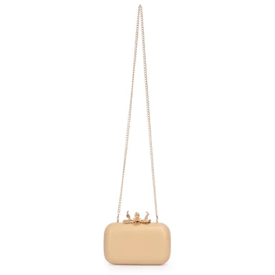 Clutch Media Com Fecho Metal Flor