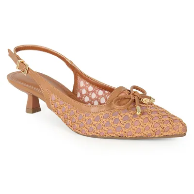 Slingback Croche Laço 4cm