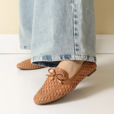 Mocassim Croche Com Laço