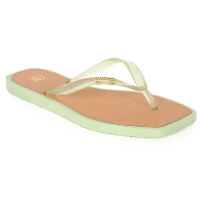 Chinelo Dedo Tira Translucida