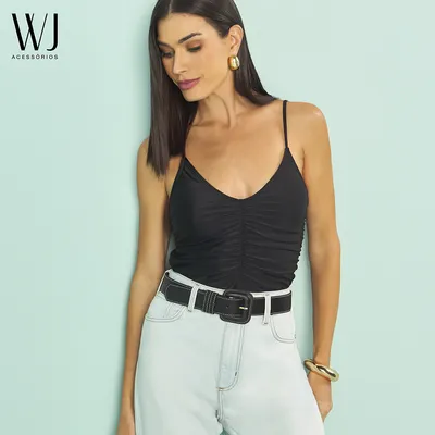 Cinto Feminino Fivela Encapada 3,8cm