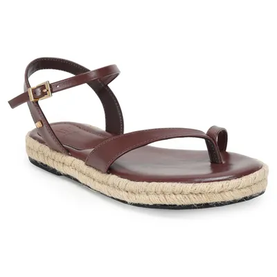 Flatform Dedinho Com Tornozeleira Solado Corda