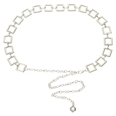 Cinto Feminino Metal Quadrado 2,5cm