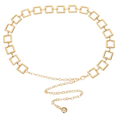 Cinto Feminino Metal Quadrado 2,5cm